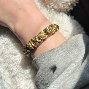 Vintage Floral Cuff Bracelet
